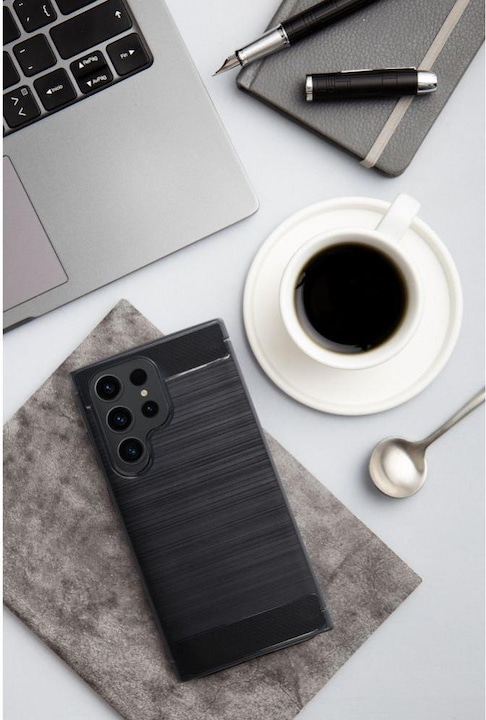 Produktbild Forcell SM Carbon Galaxy S22 Ultra schwarz (Samsung Galaxy S22 Ultra)
