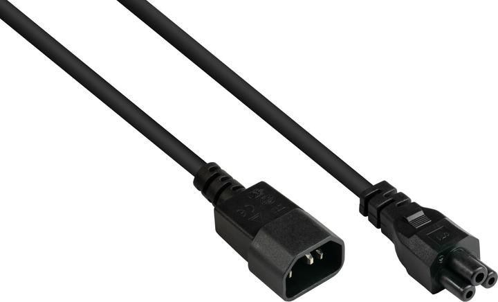 Actual product image Good Connections P1405-S050 Power cable black 5 m C14 coupler C5 coupler (5 m)