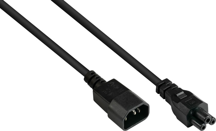 Image du produit Good Connections P1405-S050 Câble d'alimentation Noir 5 m Coupleur C14 Coupleur C5 (5 m)