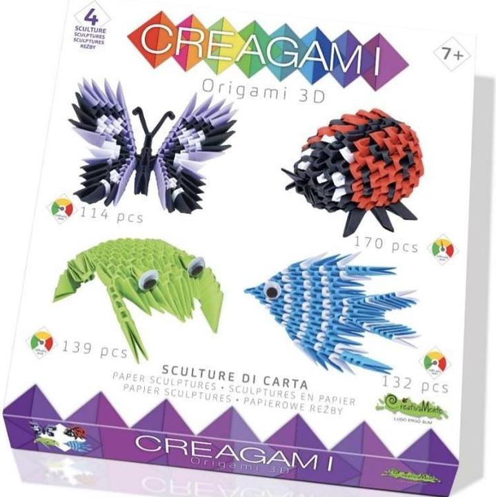 Produktbild Piatnik 78731 - Creagami: Baukasten 4 Figuren Large - Bastelspiel, für 1+ Spieler, ab 7 Jahren (Deutsch)