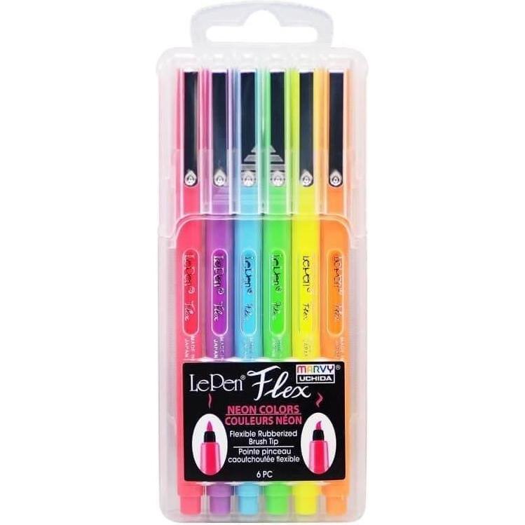 Marvy, Penne, Le Pen Flex Neon Fineliner 6 Stk (Neon, 6 x)