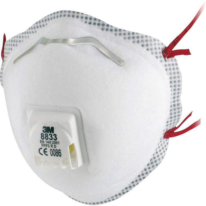 3M Stofmasker 8833 - Classic, beschermingsniveau: FFP3 (FFP3, 1x)