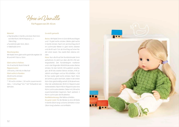 Produktbild Niedliche Puppenkleidung stricken