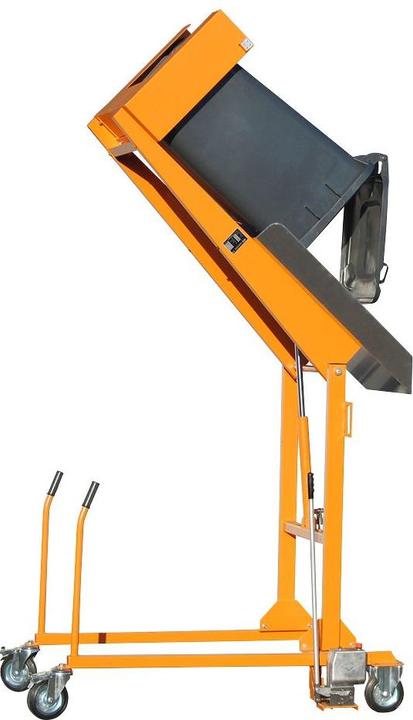 Bauer Südlohn Bauer Mülltonneau basculant MKS-H peint en jaune orangé (240 l)