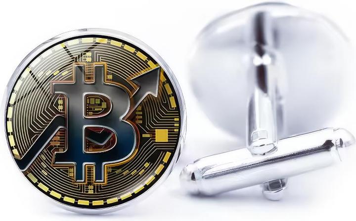 Produktbild X-Tac Bitcoin Logo 1 Manschettenknöpfe (Metall)