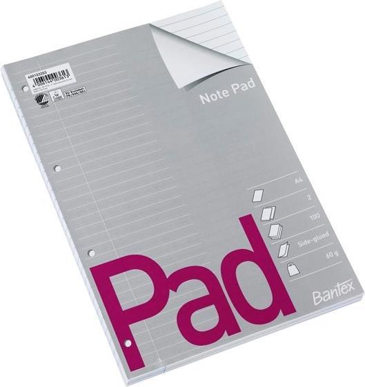 Actual product image Bantex A4 pad, lined with holes - (2 pcs.) (A4, Lined)