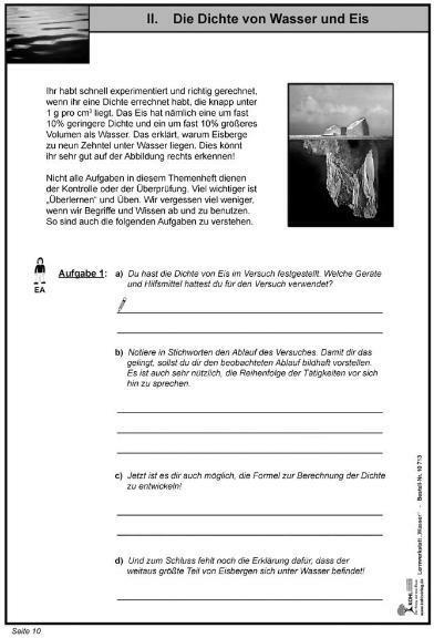 Nährwerte und Zutaten Lernwerkstatt - Wasser (Deutsch, Wolfgang Wertenbroch, 2007)