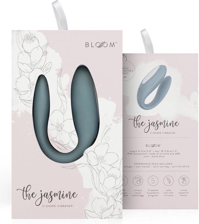 Image du produit Bloom The Jasmine Vibromasseur en forme de C - Vert
