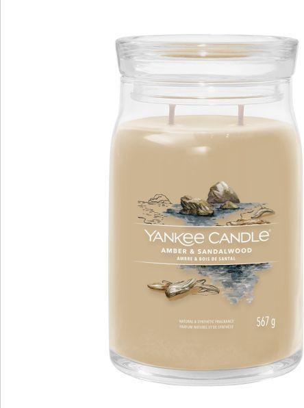 Actual product image Yankee Candle Amber & Sandalwood Signature Large Jar Scented Candle