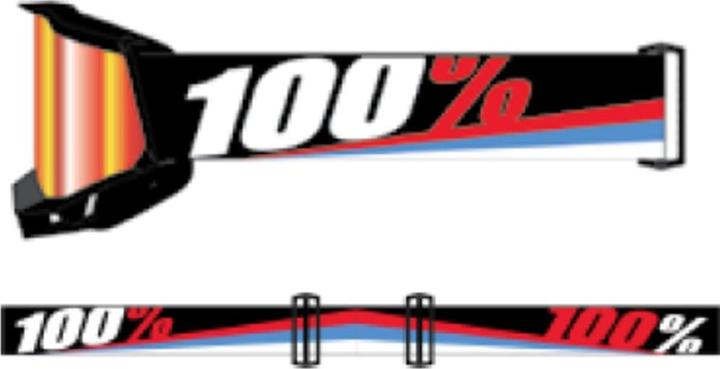 Immagine prodotto 100% ACCURI 2 Goggle Magnus - Red Mirror Lens (Magnus, Specchio Rosso)