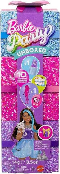 Produktbild Barbie Glam Party Unboxed Purple Petite Doll