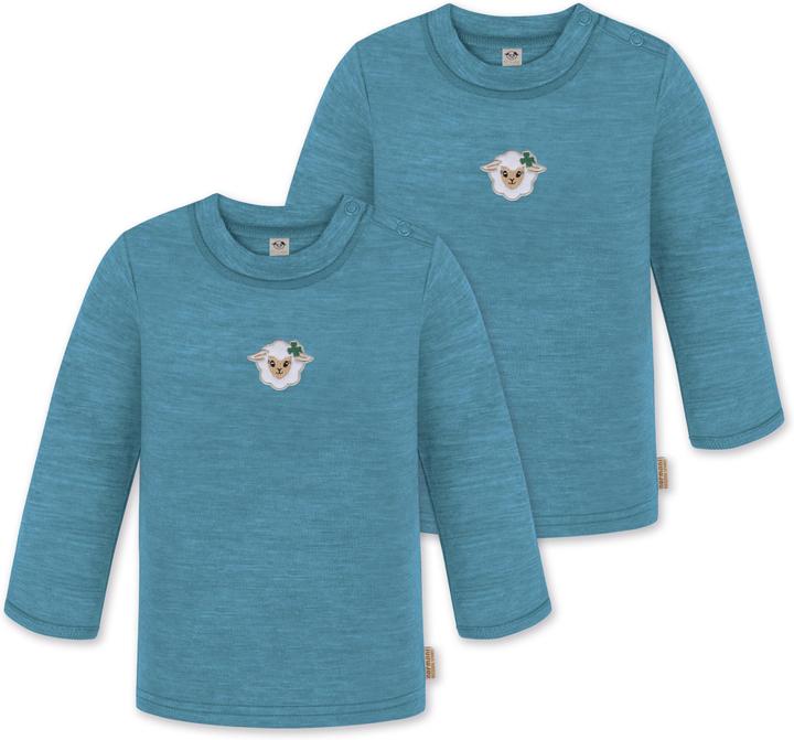 Image du produit Normani Lot de 2 manches longues bébé mérinos "Taupo" - 9465 (110)
