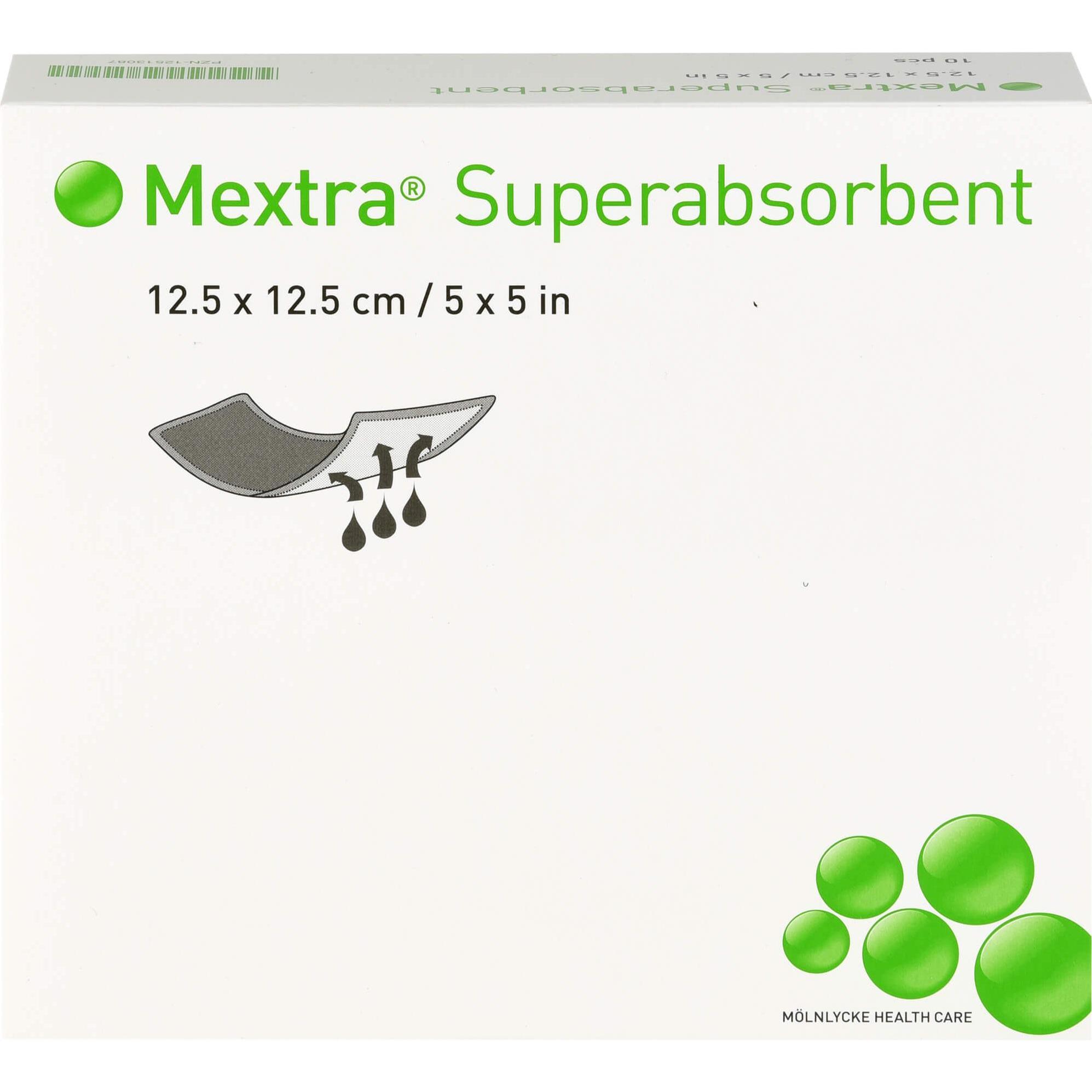 Mölnlycke, Verbandsmaterial, MEXTRA SUPERABSOR12.5X12.5