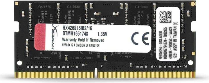 Produktbild HyperX Impact (1 x 16GB, 2666 MHz, DDR4-RAM, SO-DIMM)