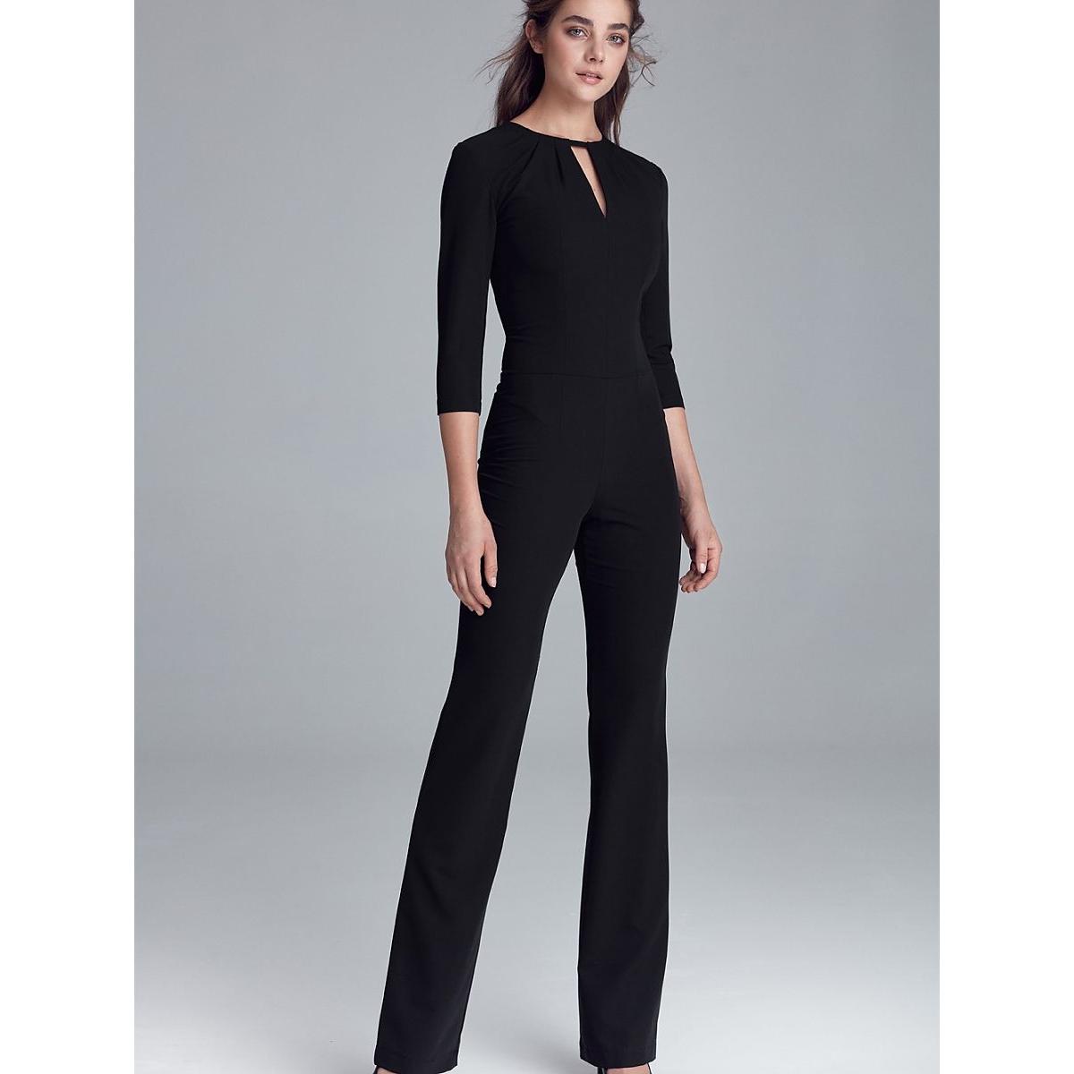 Nife, Damen, Jumpsuit, Overall, Schwarz, (42)