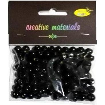 Andy Schwarze Holzperlen, ca. 26g, ca. 150 Stk (54625495)