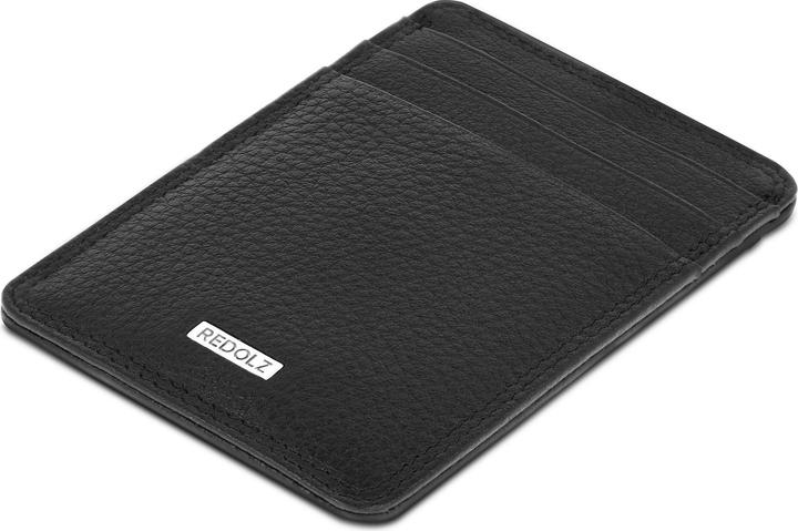 Produktbild Redolz Leather Essentials Kreditkartenetui RFID Leder 7 cm mit Geldscheinklammer