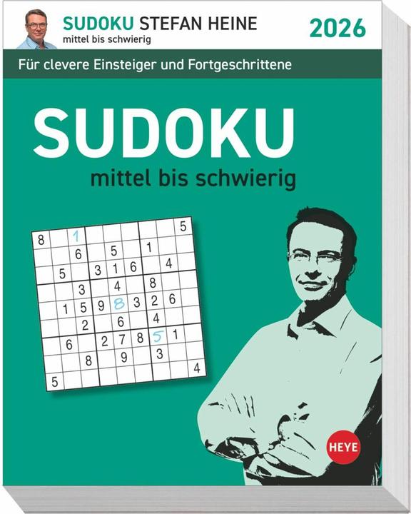 Immagine prodotto Stefan Heine Sudoku mittel Tagesabreisskalender 2026