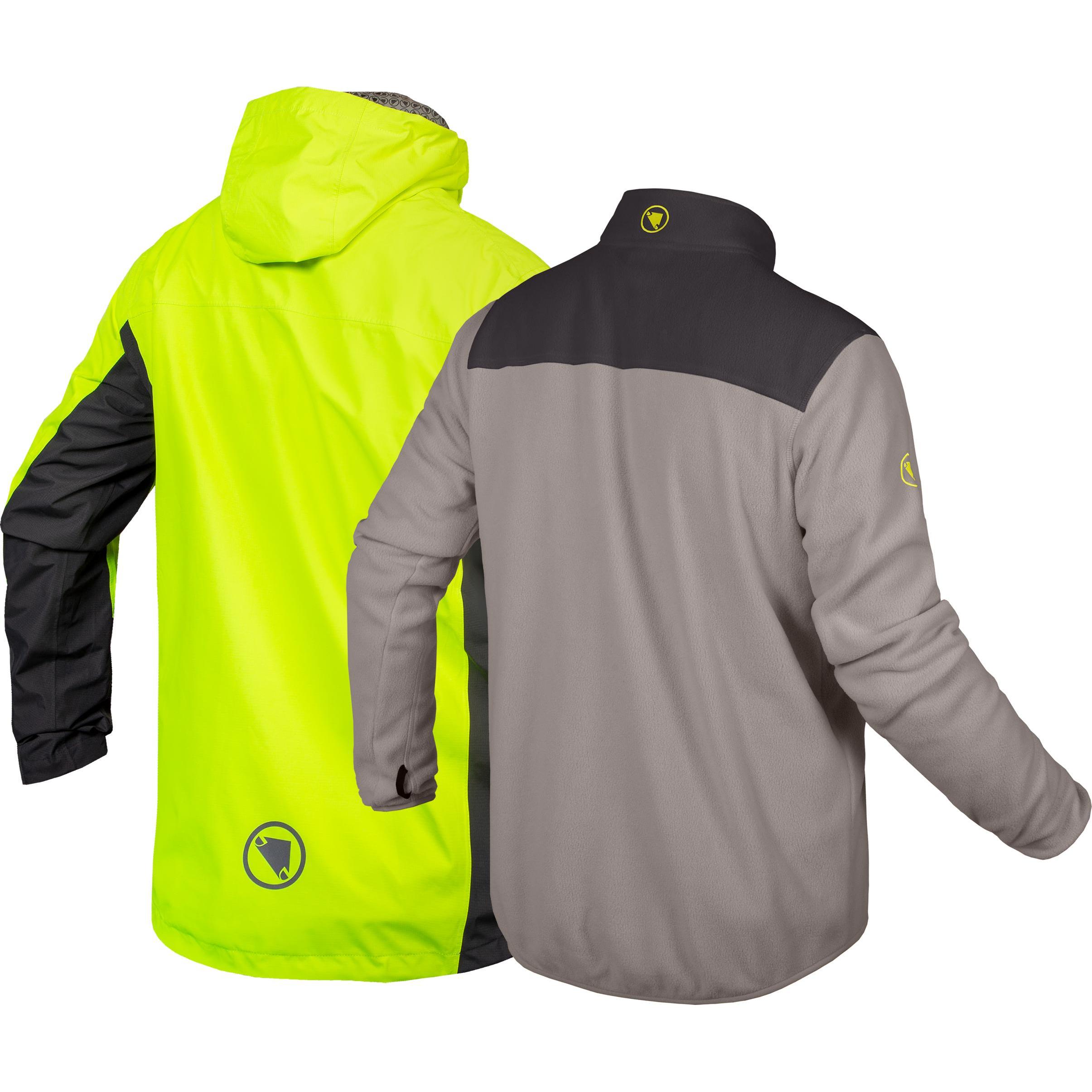 Thumbnail - Endura, Herren, Velojacke, Hummvee 3-in-1 Wasserdichte Jacke (XS), Gelb, XS