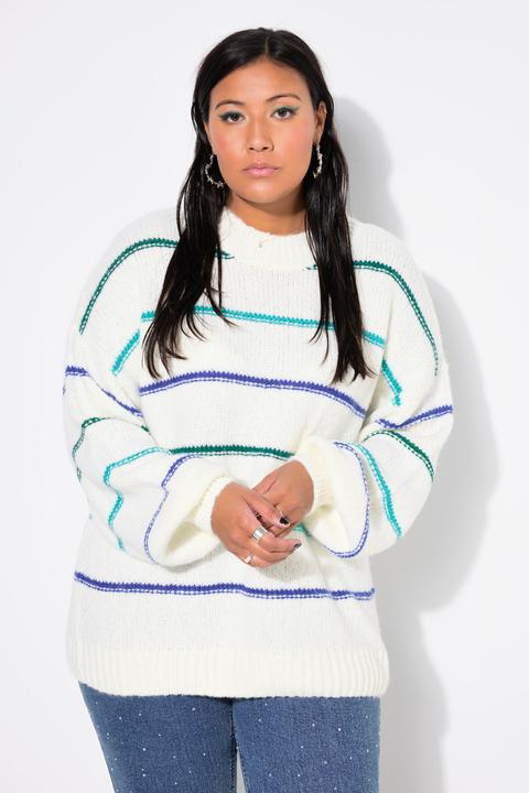 Produktbild Studio Untold Pullover, oversized, Grobstrick, Colorringel, Rundhals, Langarm (46, 48)