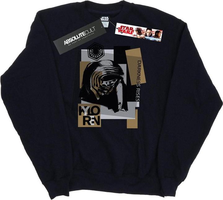 Actual product image Star Wars Mens The Last Jedi Kylo Ren Patchwork Sweatshirt (XXL)