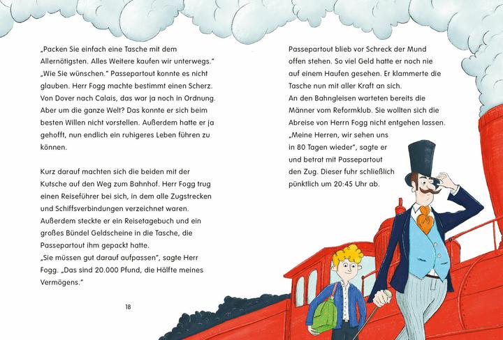 Immagine prodotto Penguin JUNIOR – Einfach selbst lesen: Kinderbuchklassiker - In 80 Tagen um die Welt (Tedesco, Jules Verne, Sven Gerhardt, 2024)