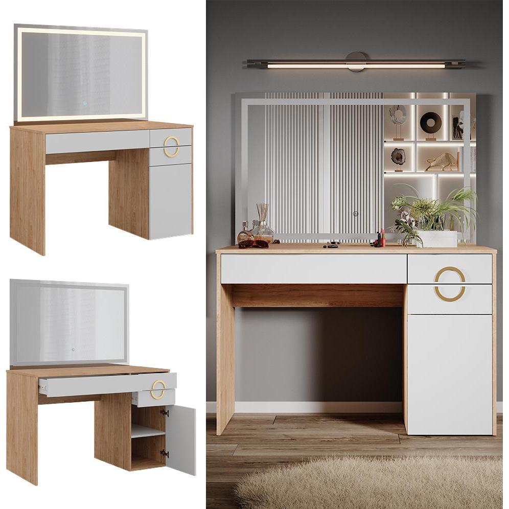 Thumbnail - Vicco, Schminktisch, Adela mit Beleuchtung