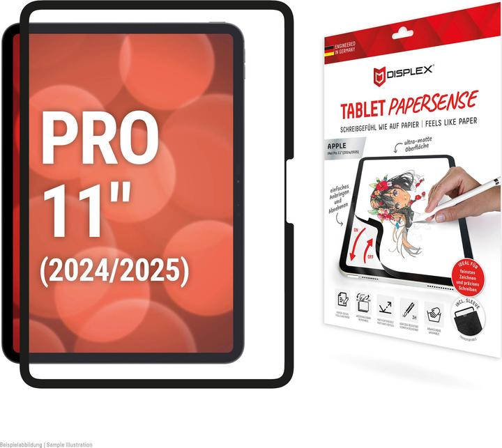 Produktbild Displex Tablet Papersense, Tablet Paper Feeling Schutzfolie (1 Stk., Apple iPad Pro 11 2024)