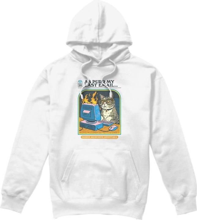 Produktbild Steven Rhodes As Purr My Last Email Kapuzenpullover (M)