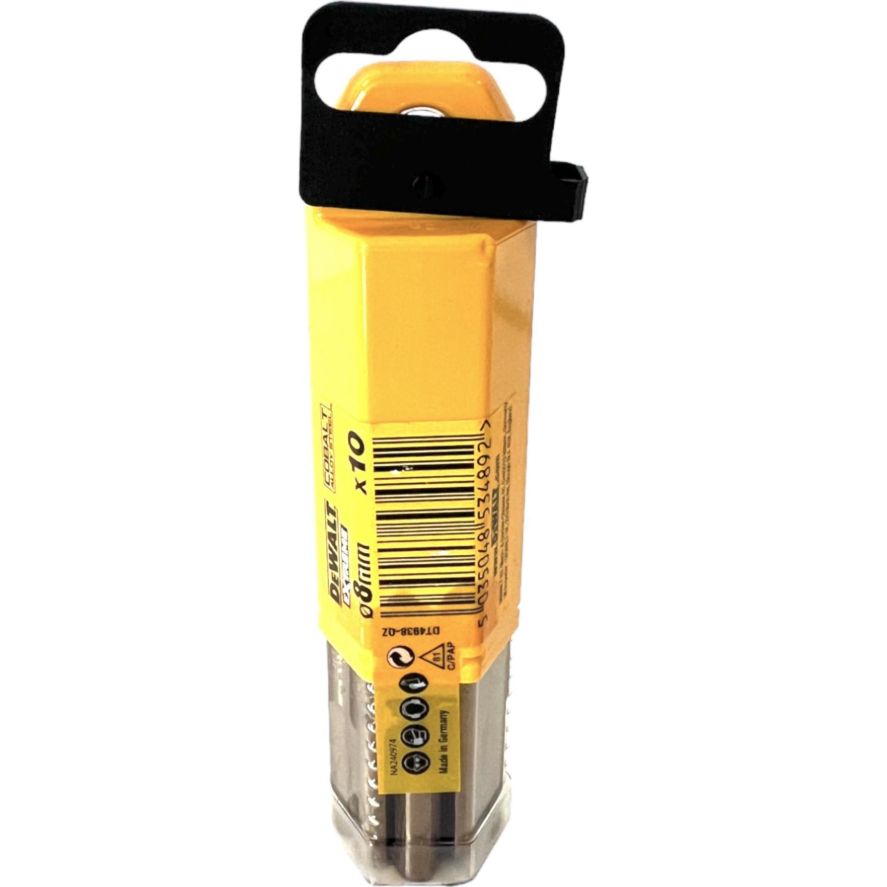Thumbnail - DeWalt, Bohrereinsatz, COBALT RETURN FOR METAL 8,0mm 10pcs. (8,0 Millimeter)