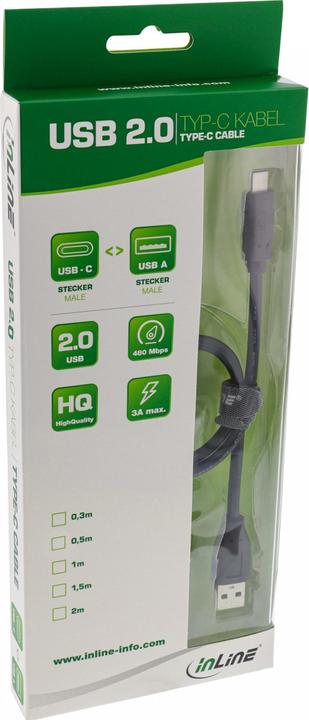 Image du produit InLine USB C—Usb A (5 m, USB 2.0)