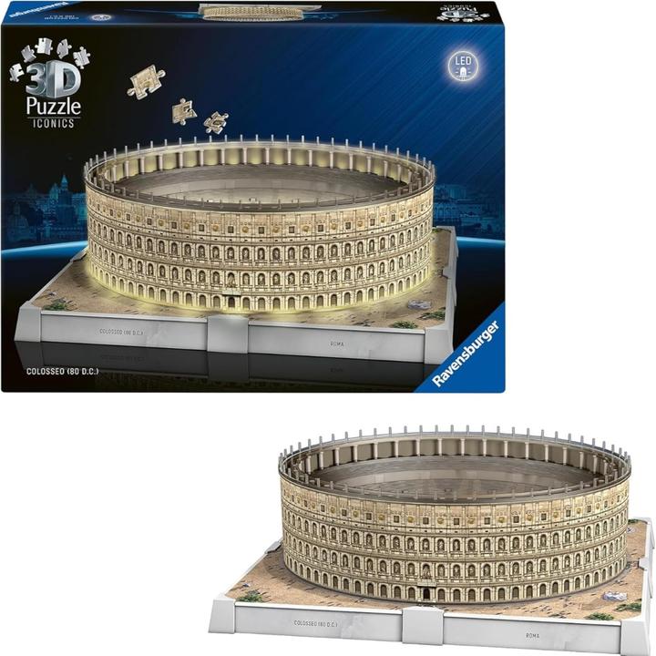 Produktbild Ravensburger 3D Puzzle 216 Teile - Iconics: Kolosseum Rom - mit Licht (216 Teile)