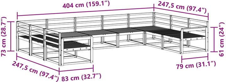 Produktbild vidaXL Outdoor-Sofagarnitur