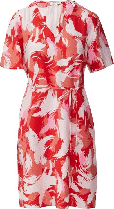 Produktbild S.Oliver Kleid Kurzes Kleid aus Viskosemix mit Puffärmeln (44)