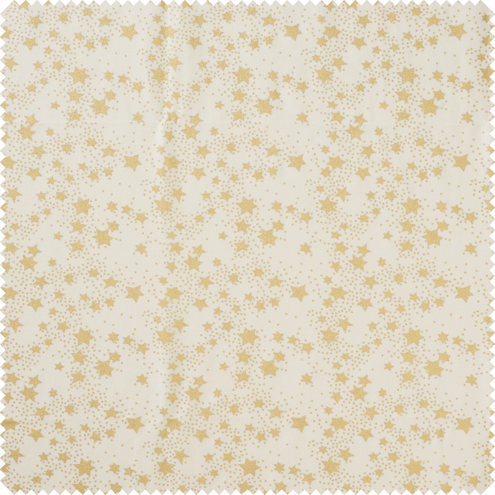 Produktbild VBS Baumwoll-Stoff "Sterne", Creme, ca. 145 cm breit, Meterware