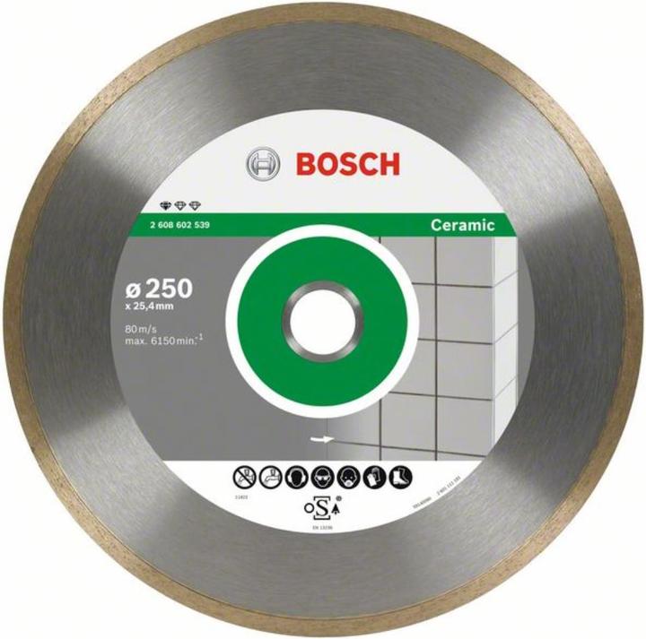 Produktbild Bosch Professional Zubehör Diamanttrennscheibe Standard for Ceramic, 200 x 25,40 x 1,6 x 7 mm