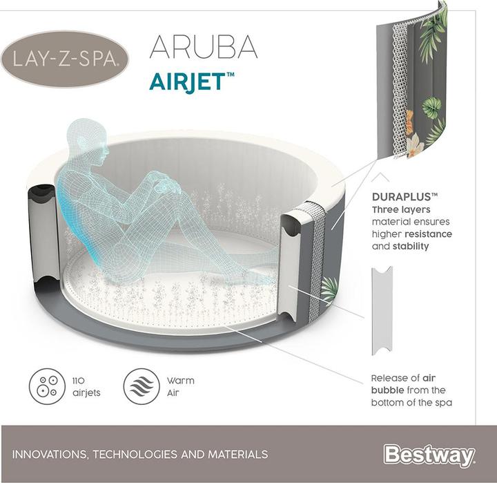 Produktbild Bestway Lay-Z-Spa Aruba (3 Personen)