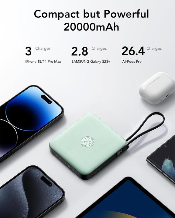 Actual product image Vrurc Powerbank mit Schnellladefunktion (22.50 W)