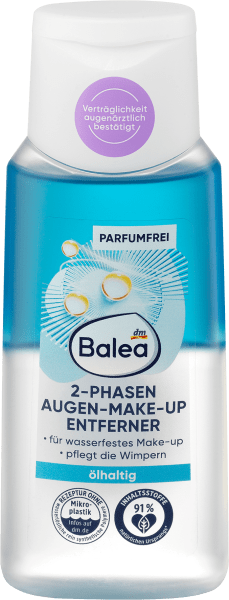 Actual product image dm Balea 2in1 Eye Make-up Remover oil-based (Make-up remover, 100 ml)