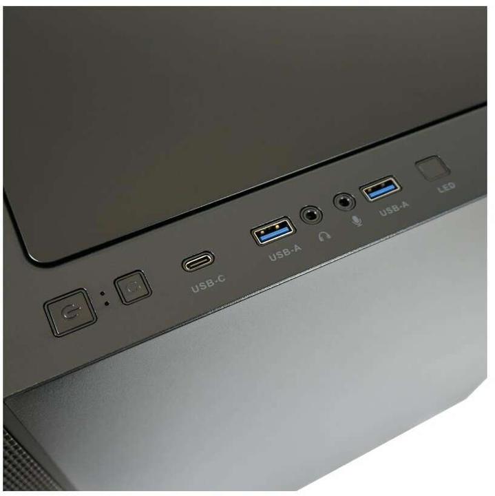 Produktbild LC-Power Geh?use MidiTower 715B black USB3.2/Audio,o.Netzteil,SEAMLESS X (Mini-ITX, ATX, mATX)