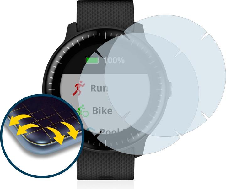 Productafbeelding BROTECT Volledig bedekkende screen protector (Vivoactive 3 Muziek)