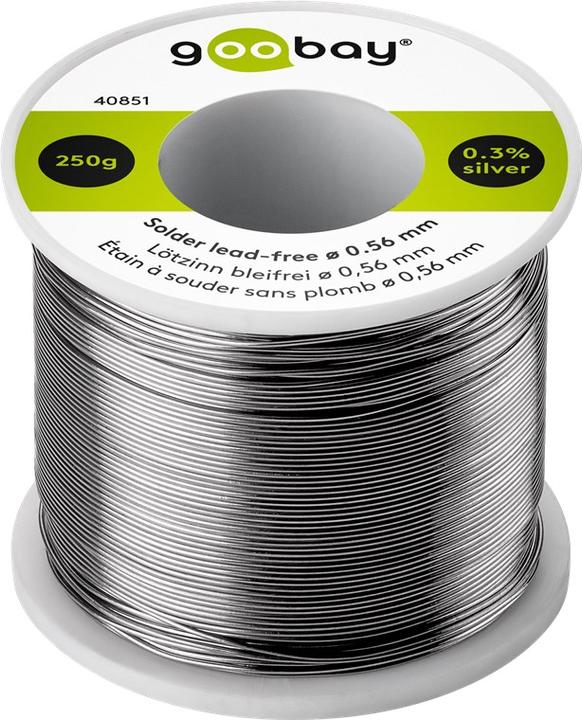 Goobay Lötzinn bleifrei, ø 0,56 mm, 250 g (Lötzinn)