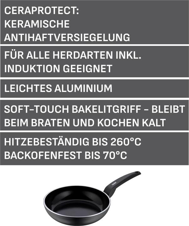Produktbild Silit Bratpfanne Messino 24cm, keramik (Bratpfanne, Aluminium, 24 x 5.50 cm)