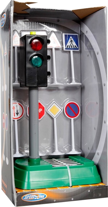 Produktbild Speedzone Verkehrsampel mit Licht und Verkehrszeichen