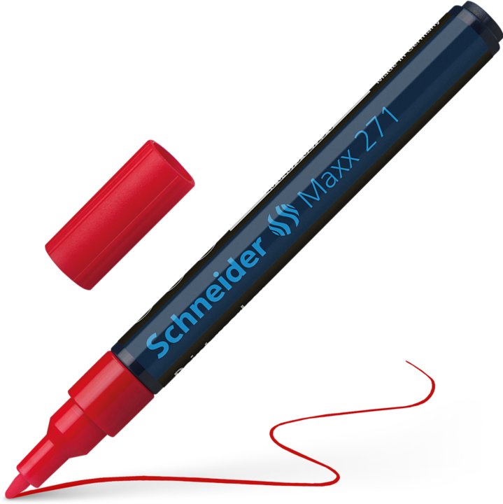 Produktbild Tajima Schneider Maxx 271 Oil Marker, Red (tiefblau-rot, 2 mm, 1 x)