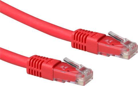 Actual product image ACT Red 1.5 meter LSZH U/UTP CAT6A patch cable with RJ45 connectors. Cat6a u/utp lszh red 1.50m (U/UTP, CAT6a, 1.50 m)
