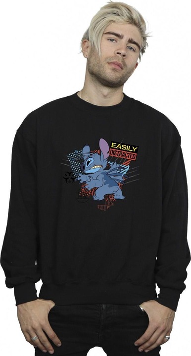 Image du produit Disney - Sweat LILO AND STITCH EASILY DISTRACTED - Homme (L)