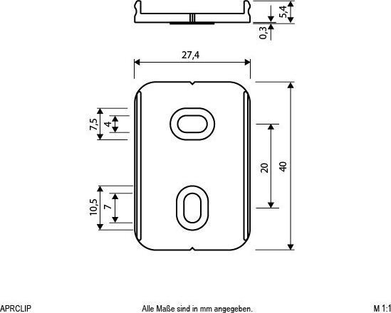 Produktbild EVN Kunststoff-Montage-Clip 2xClip 4xSchrauben 4x Dübel APRCLIP (APRCLIP)