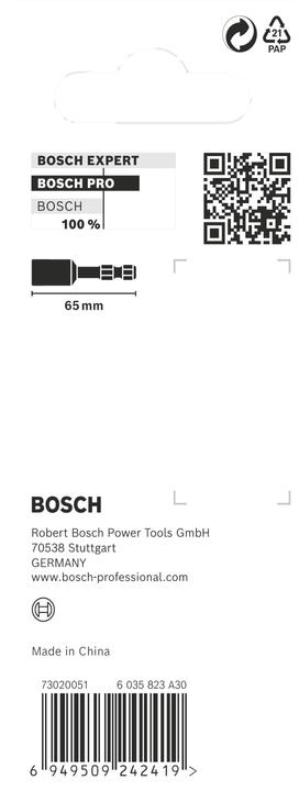 Nutritional values and ingredients Bosch Professional Zubehör PRO Nutsetter Impact, 3/8" x 65 mm, 2 9/16" x 65 mm, 2-piece. (3/8")
