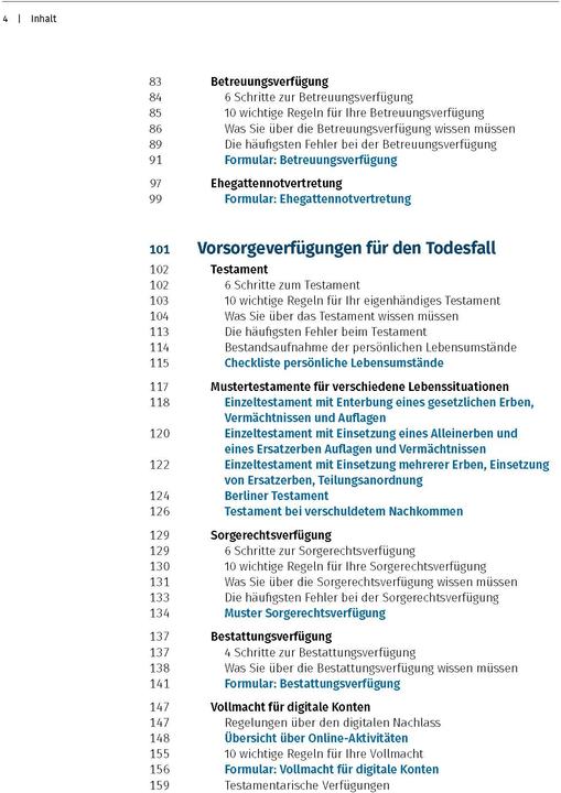 Nährwerte und Zutaten Steuertipps Der VorsorgePlaner (Deutsch, Otto N. Bretzinger, 2024)